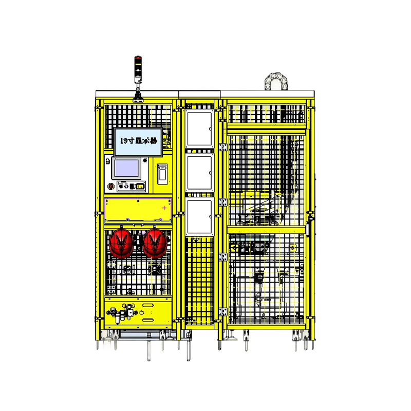 Automatic Robot Handling Workstation Before And After Washing
